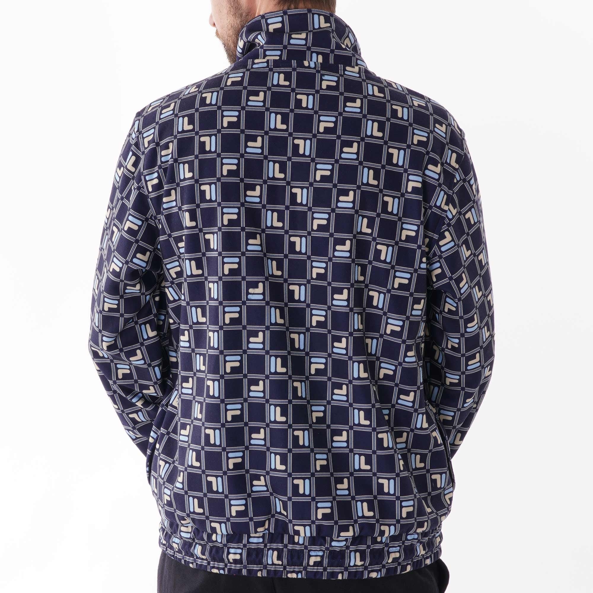 Fila Vintage Aaron Fleece Track Top - Peacoat