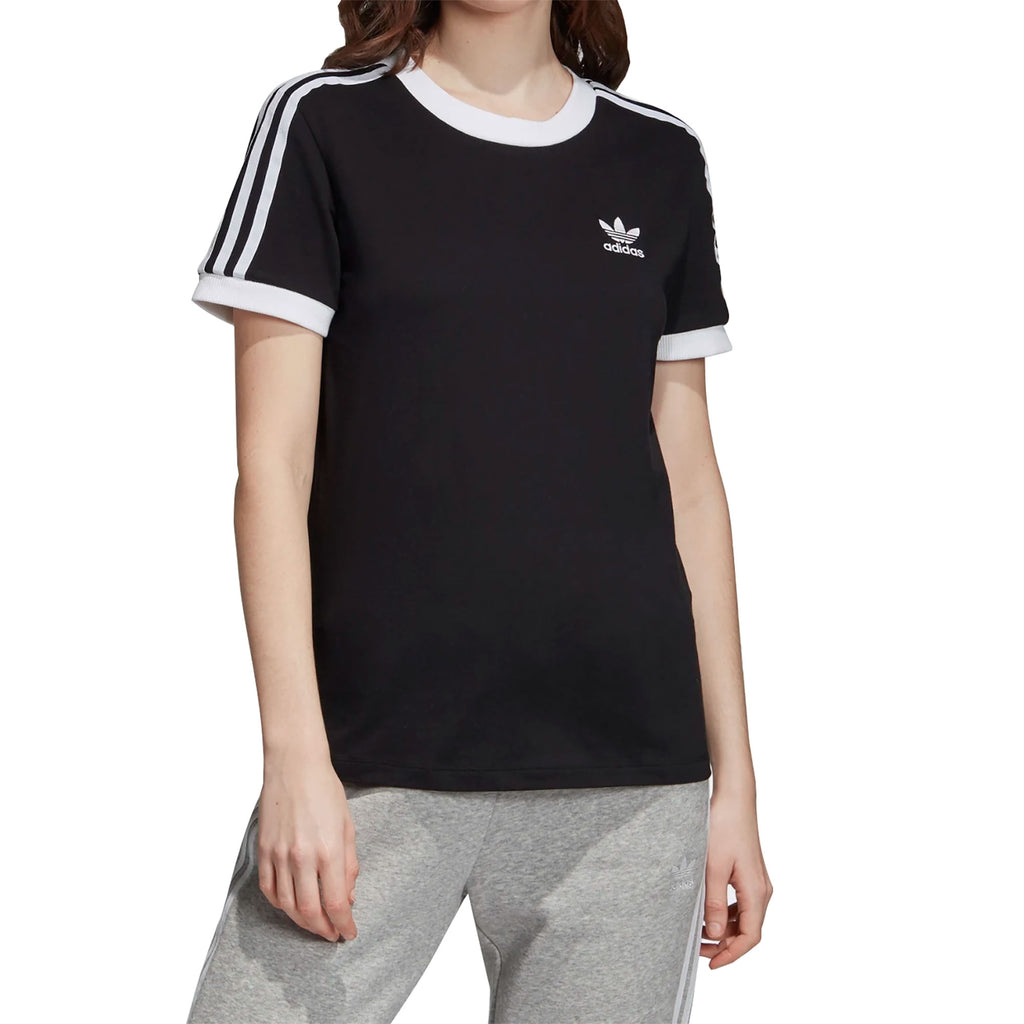 Adidas Originals Womens 3-Stripes T-Shirt - Black