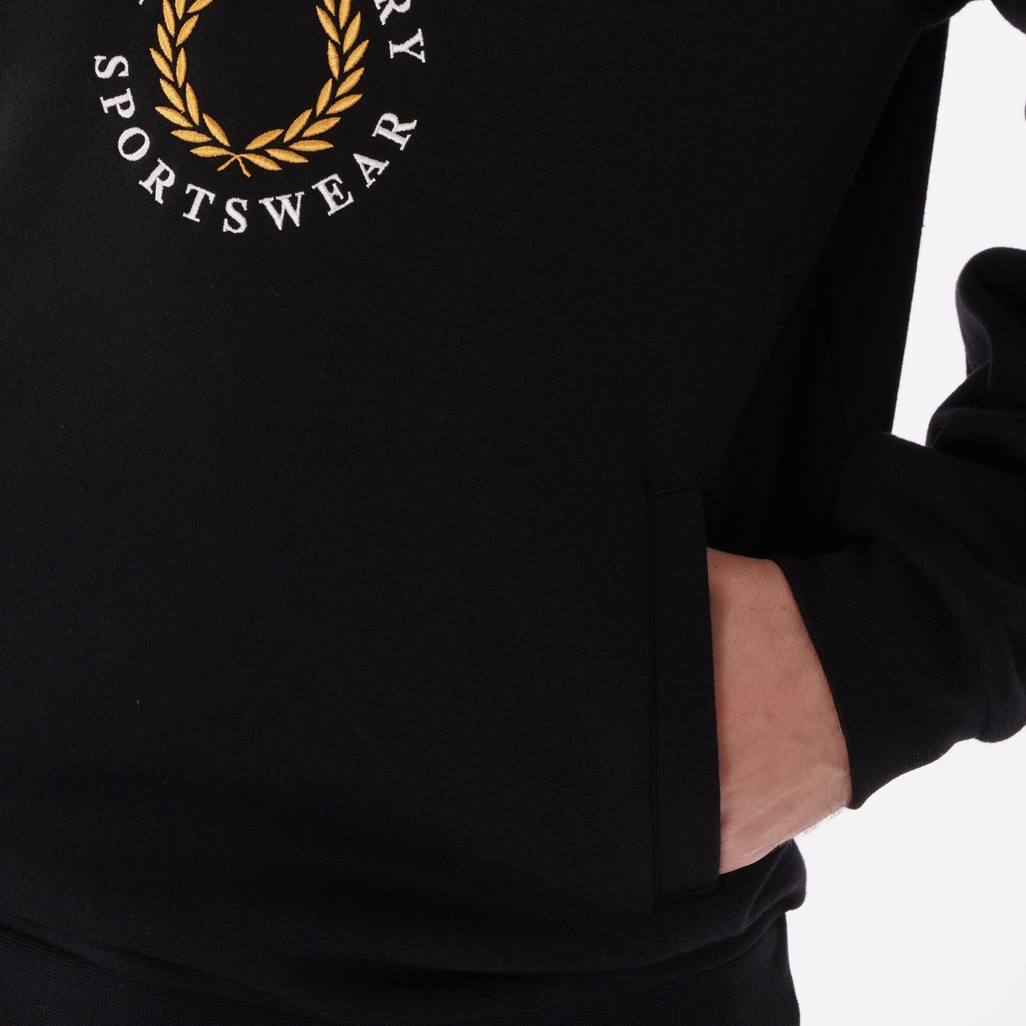 Fred Perry Half Zip Sweatshirt - Black