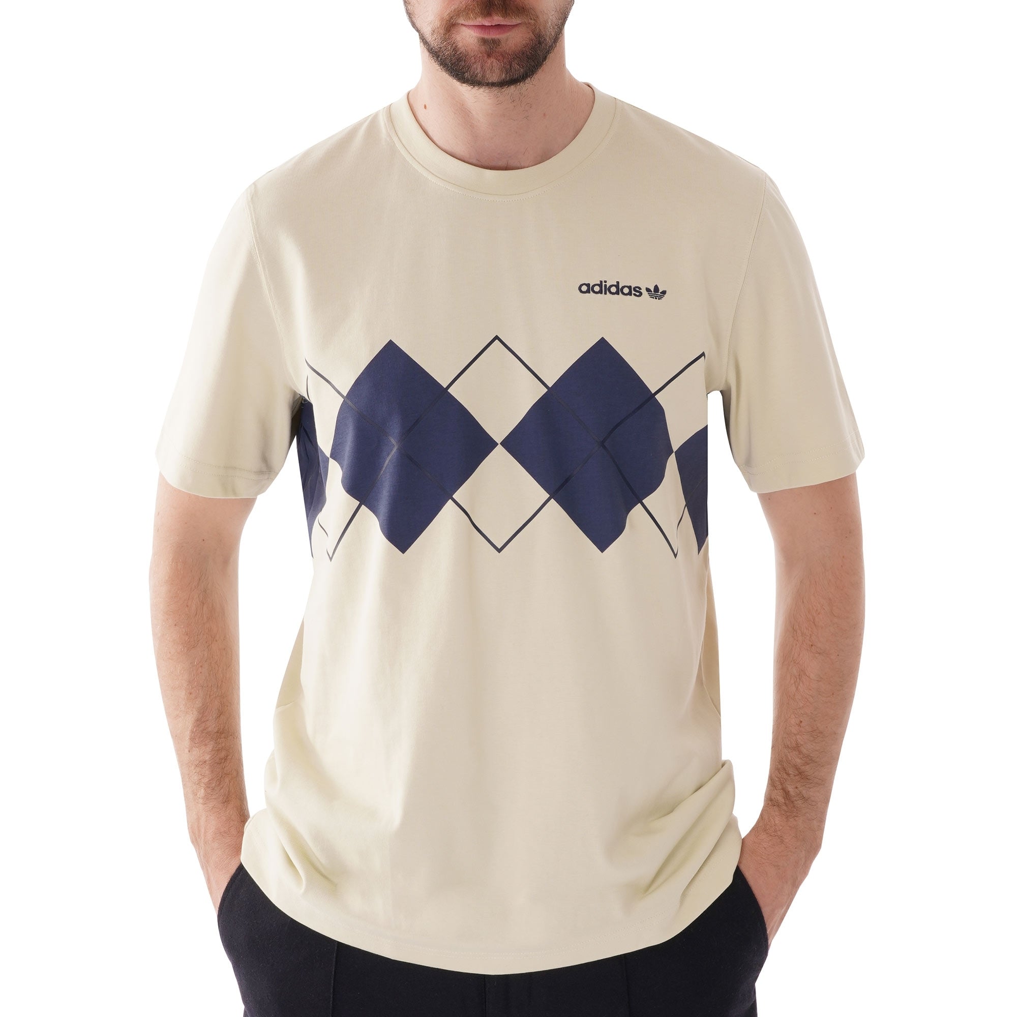 Adidas Originals Argyle T-Shirt - Sand – Stuarts London