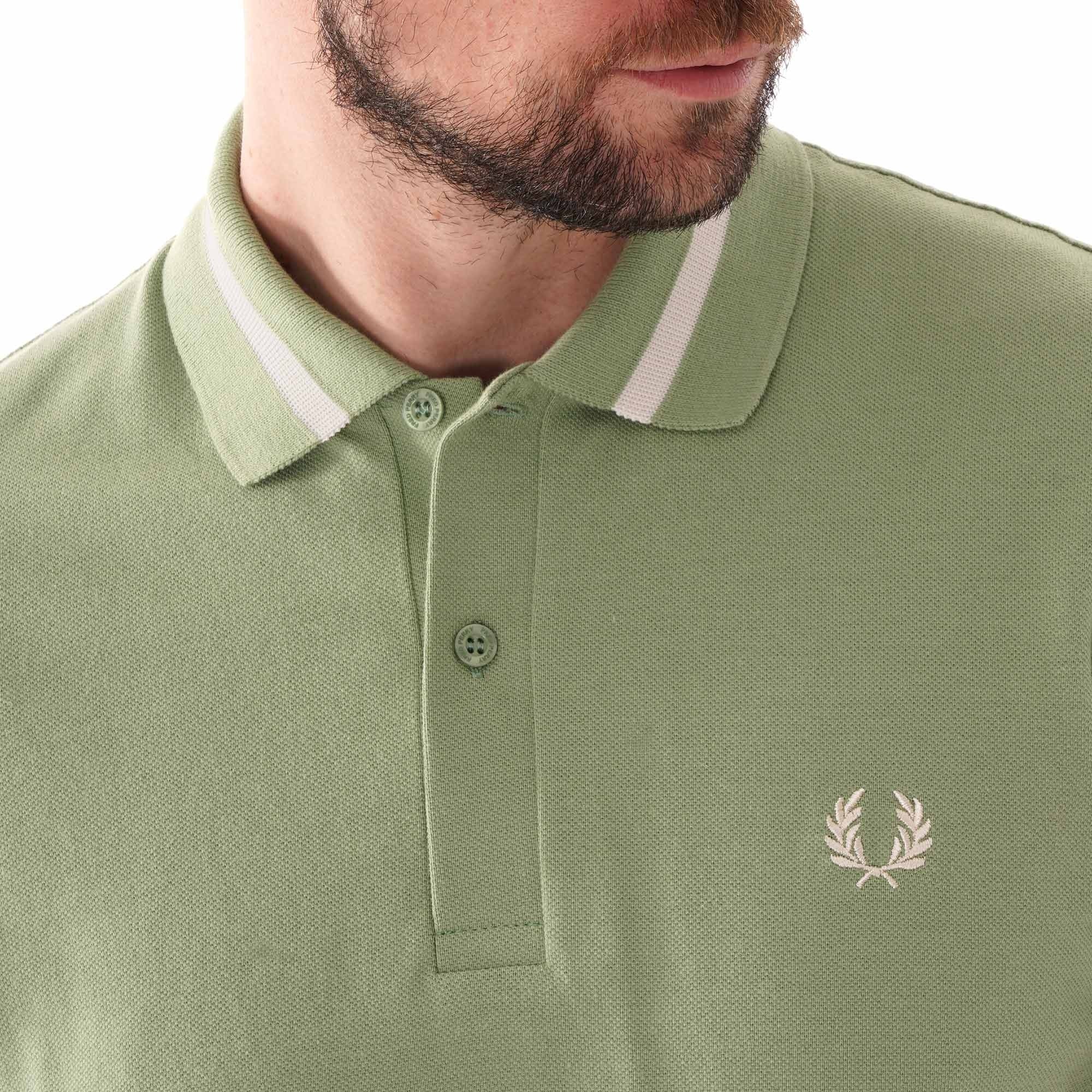 Fred Perry Reissues Single Tipped Polo Shirt - Pistachio