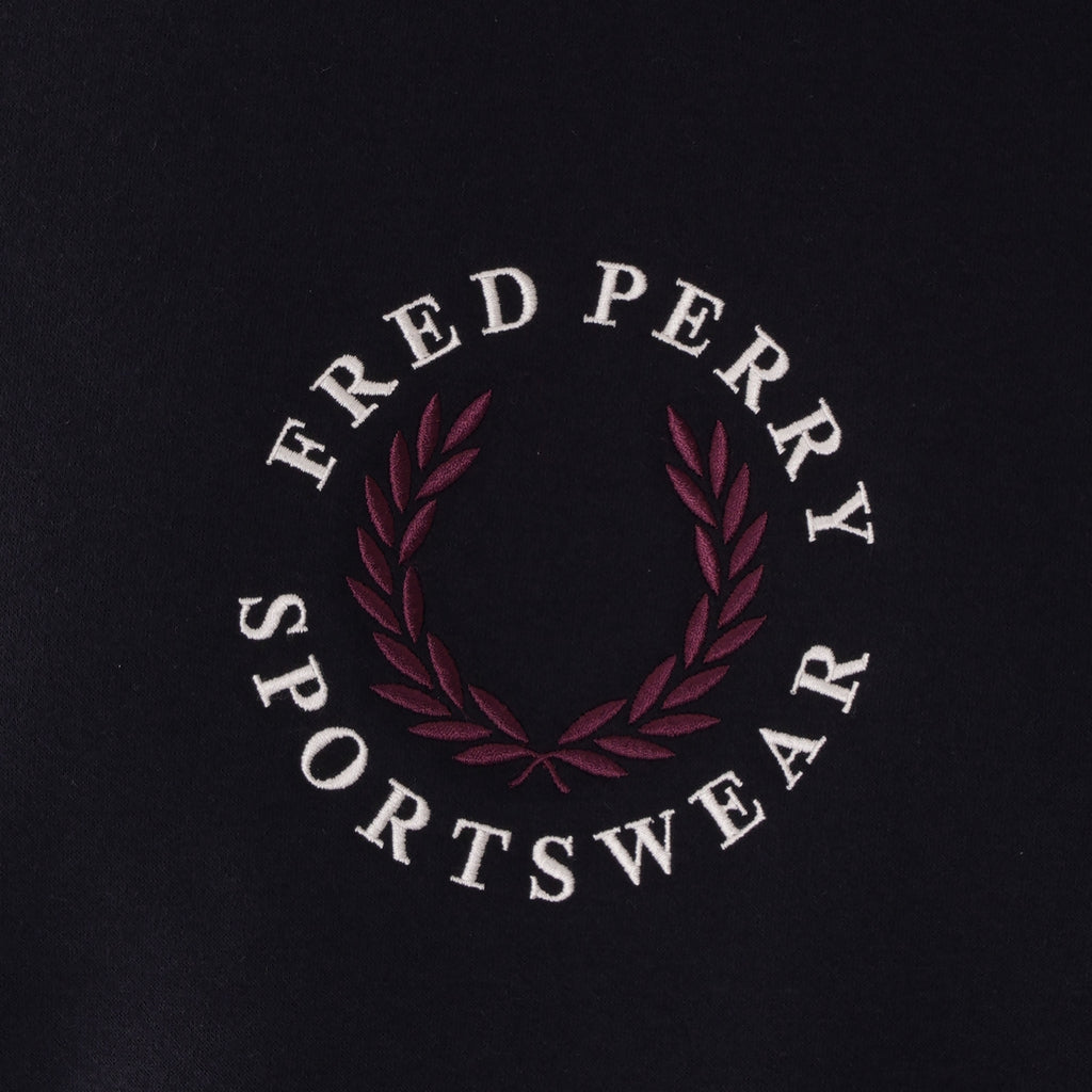Fred Perry Branded Sweatshirt - Navy