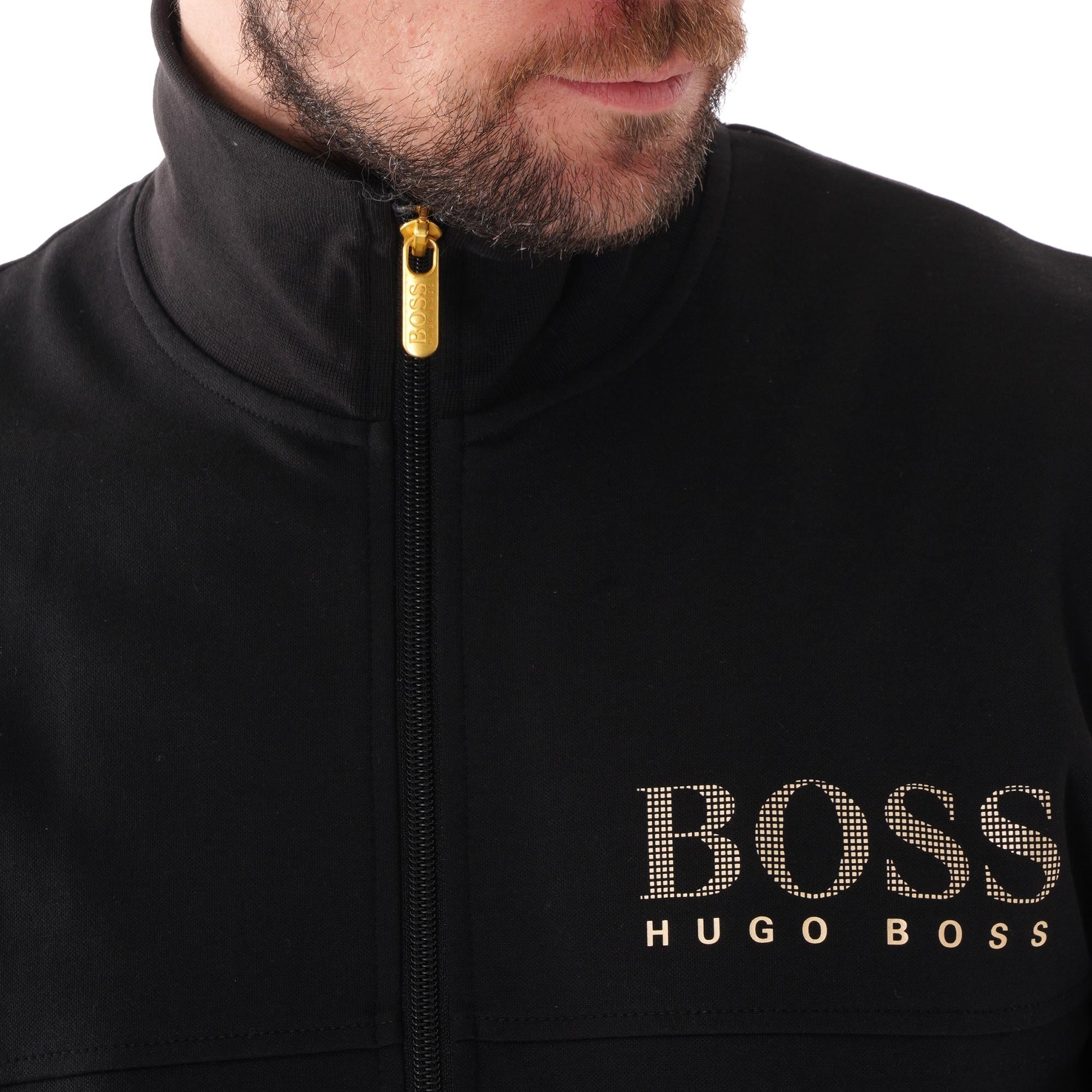 Boss Tracksuit Jacket - Black