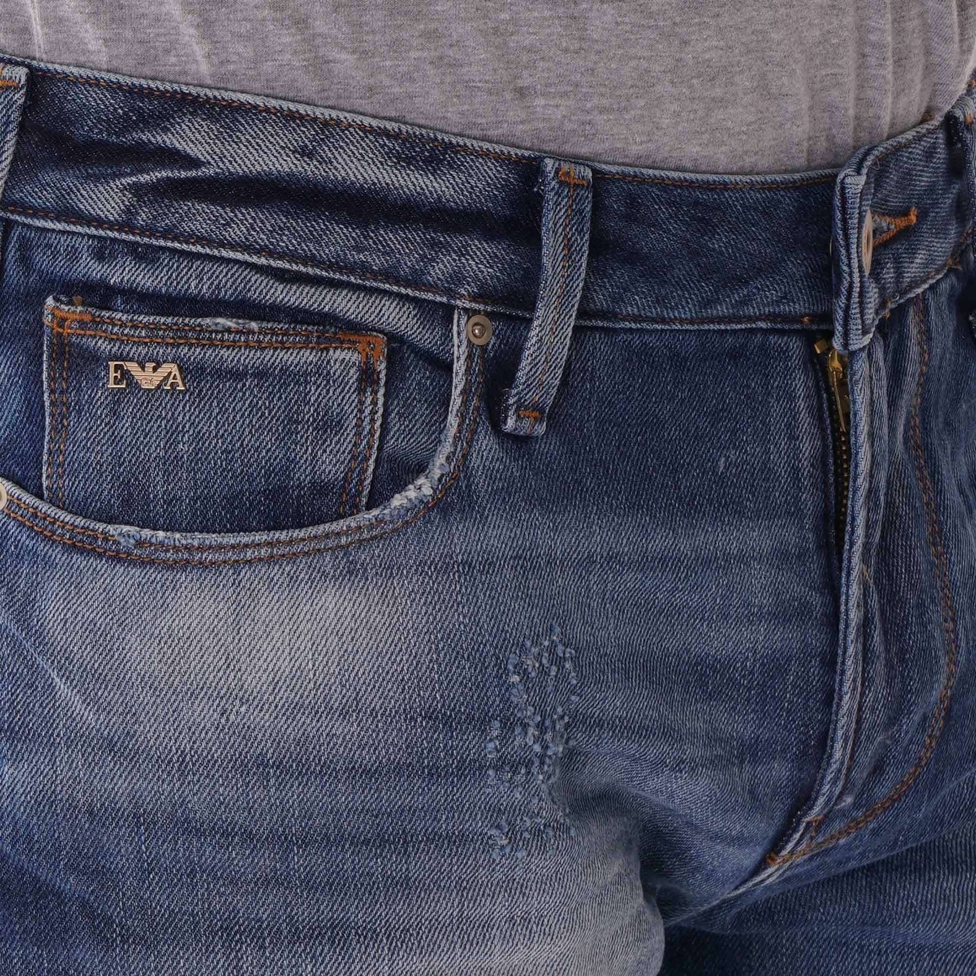 Emporio Armani J06 Cotton Twill Jeans - Denim