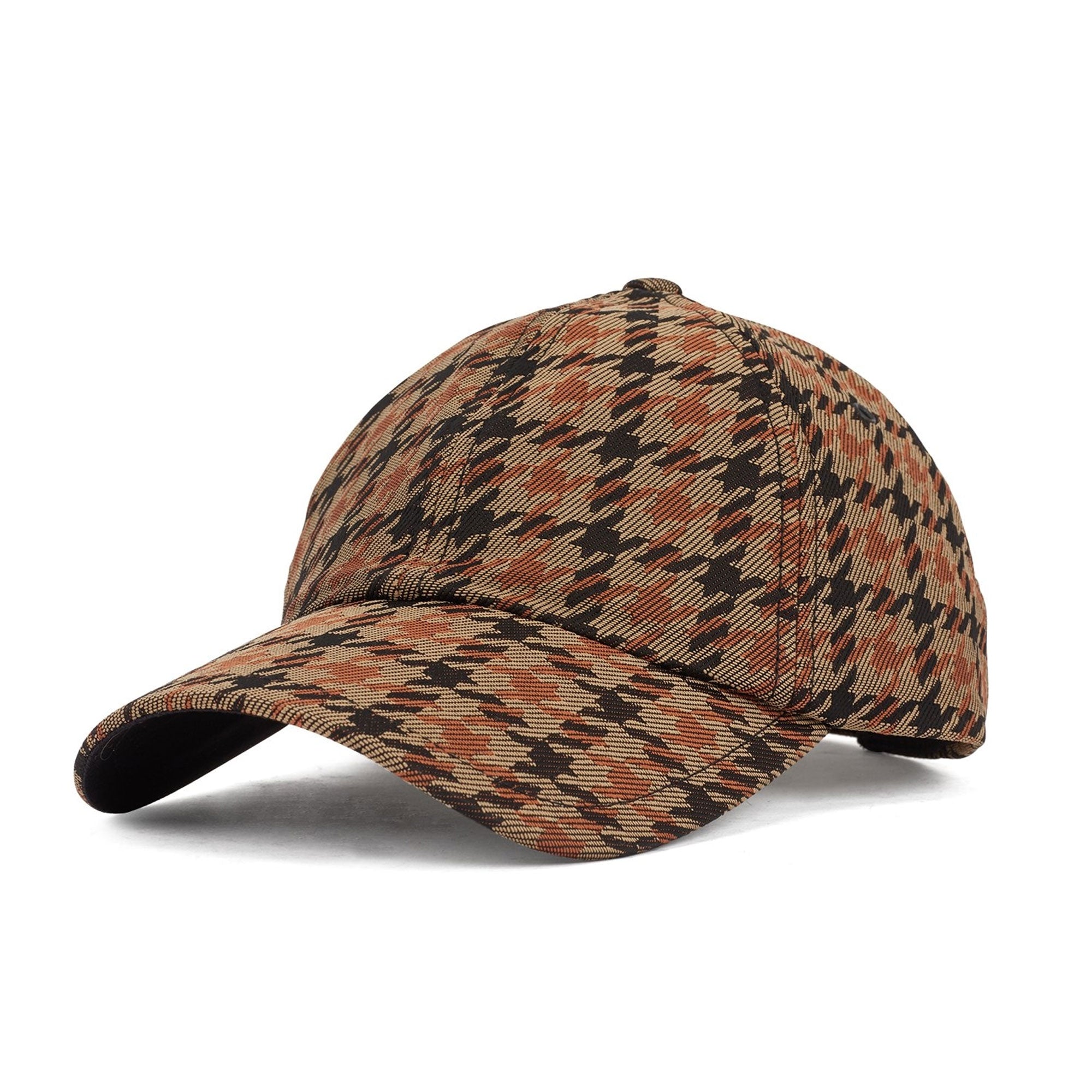 Boss Houndstooth cap - Brown