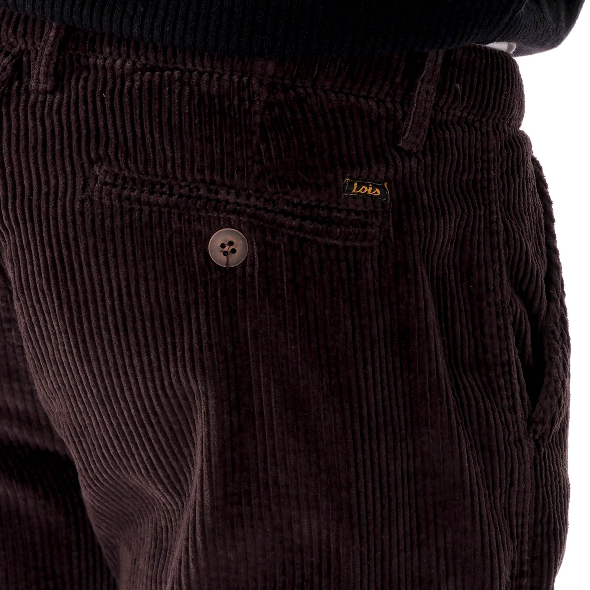 Lois Jeans Adrian Jumbo Cord Trousers - Chocolate