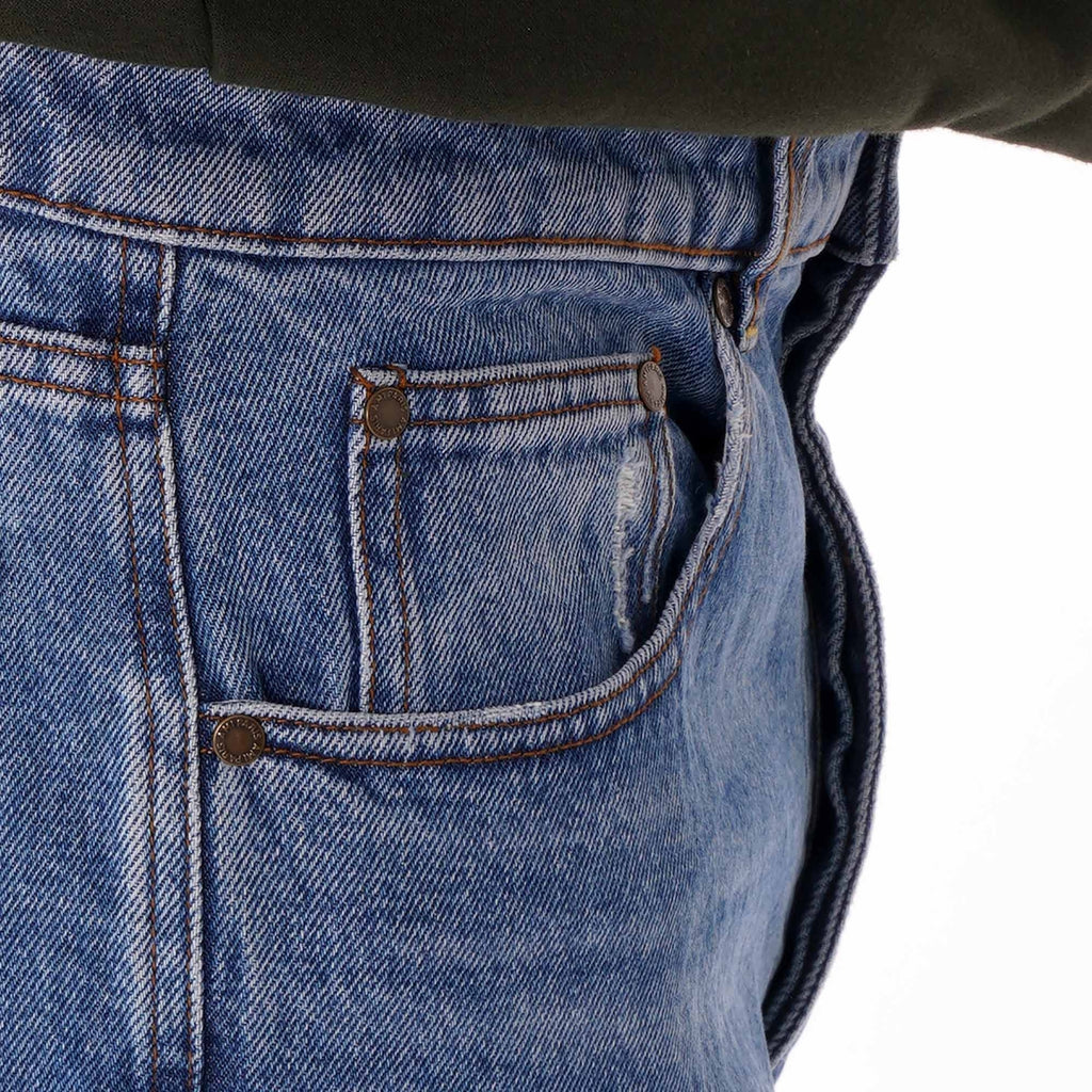 AMI Wide Fit Jeans - Used Blue