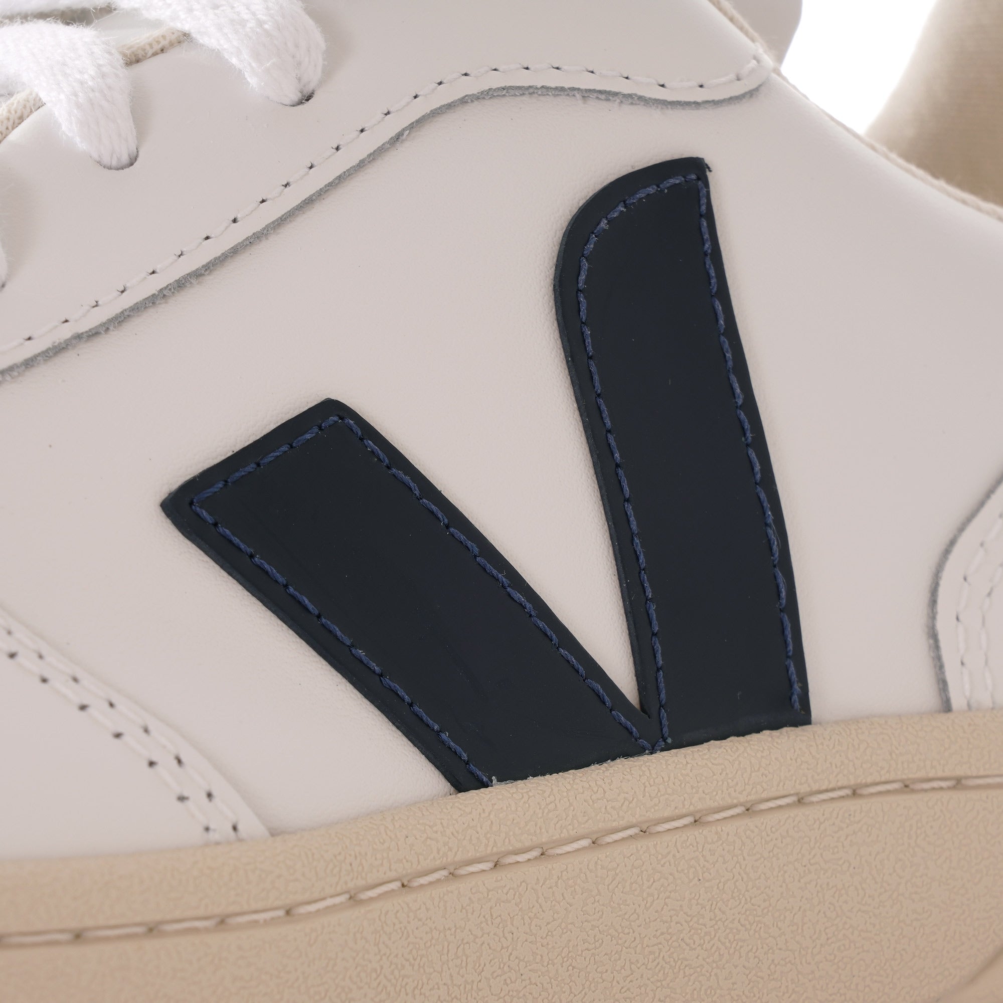 Womens V-10 Leather - Extra White & Nautico Pekin