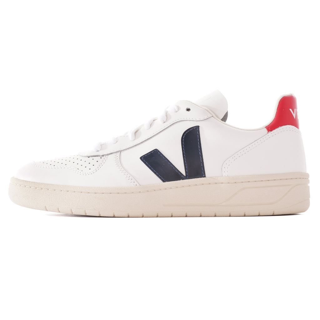 V-10 Leather - Extra White & Nautico Pekin