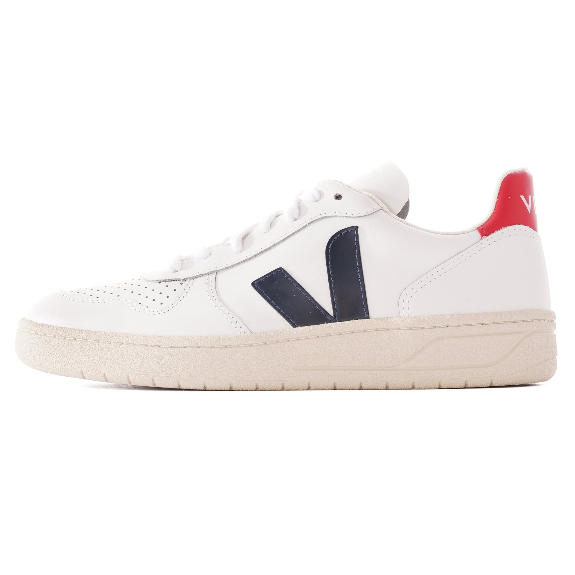 V-10 Leather - Extra White & Nautico Pekin