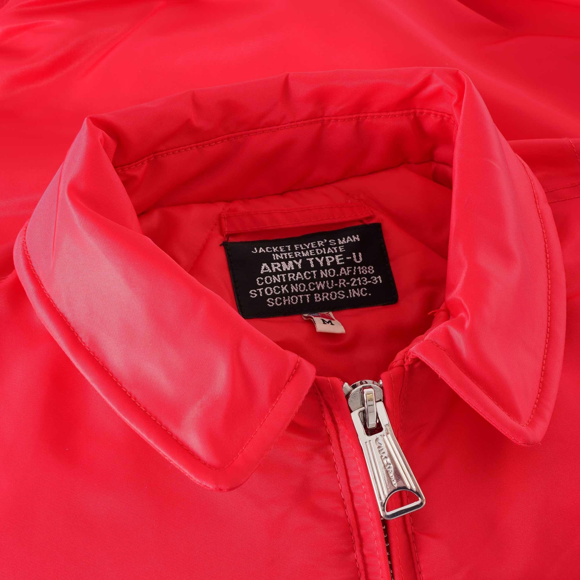 Schott NYC CWU Bomber Womens Jacket Red