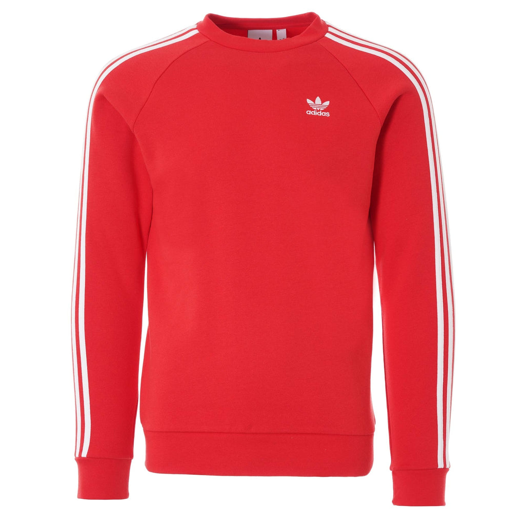 3-Stripes Crewneck Sweatshirt - Red
