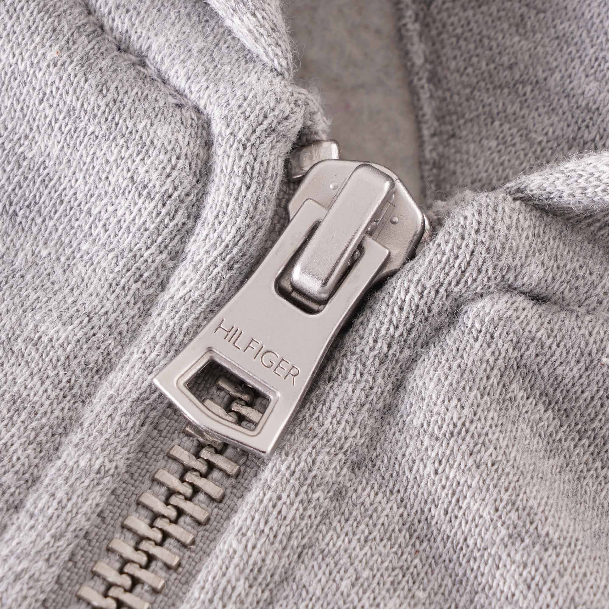 Tommy Hilfiger Monogram Cotton Fleece Hoody - Grey