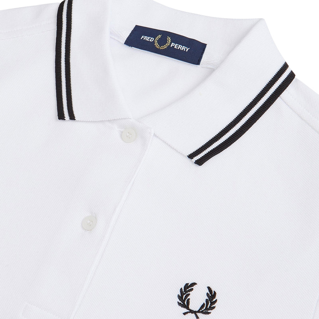 Fred Perry Womens Twin Tipped Polo Shirt - White