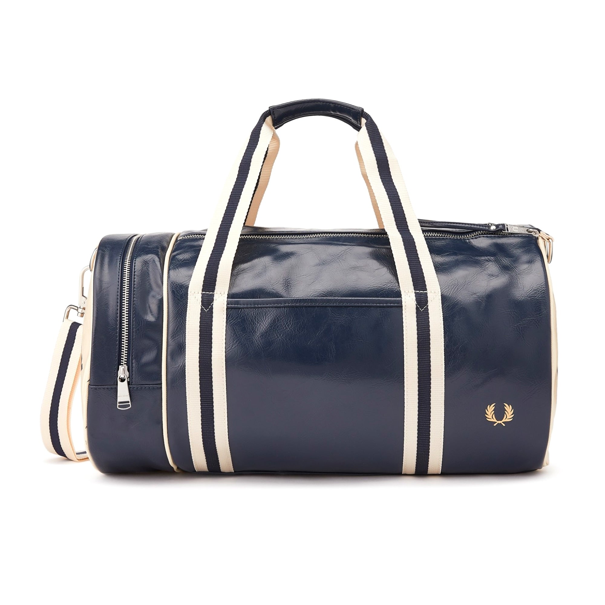 Classic Barrel Bag - Navy/Ecru