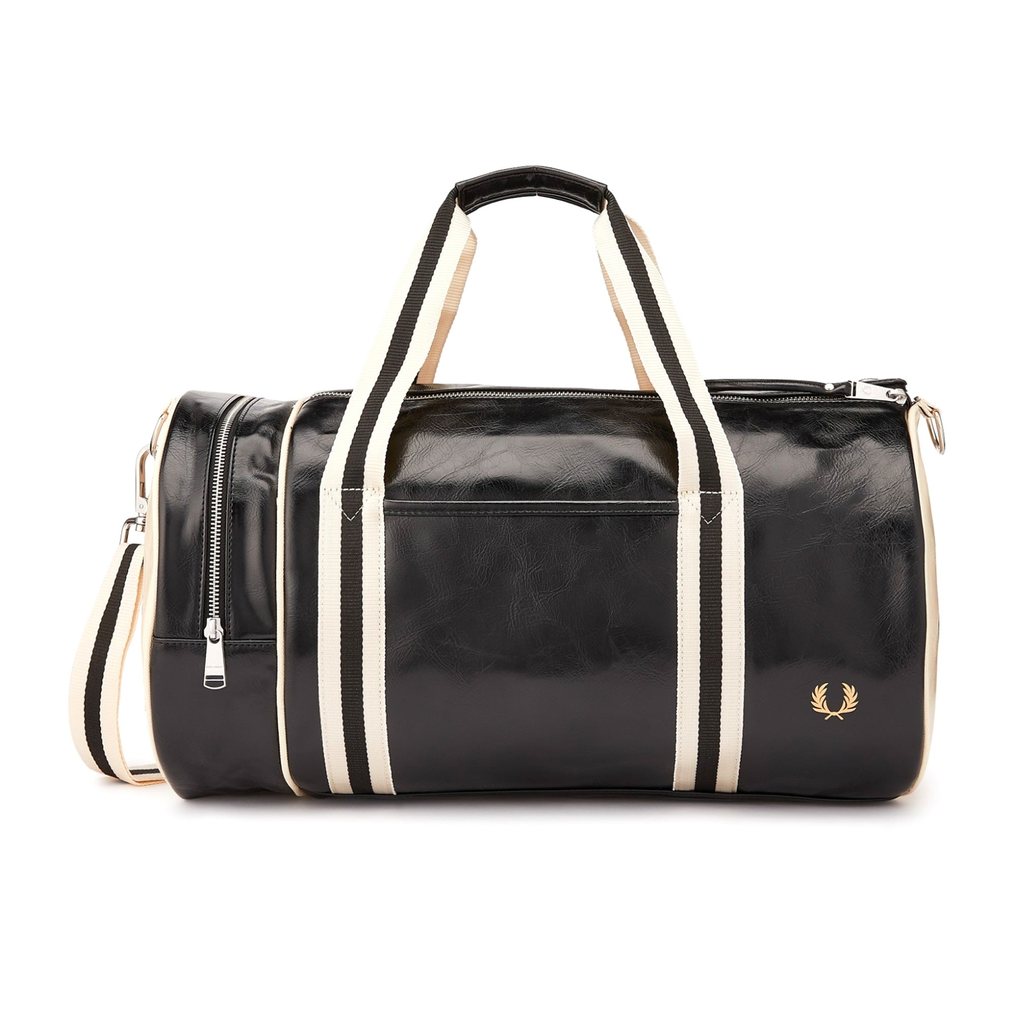 Classic Barrel Bag - Black/Ecru