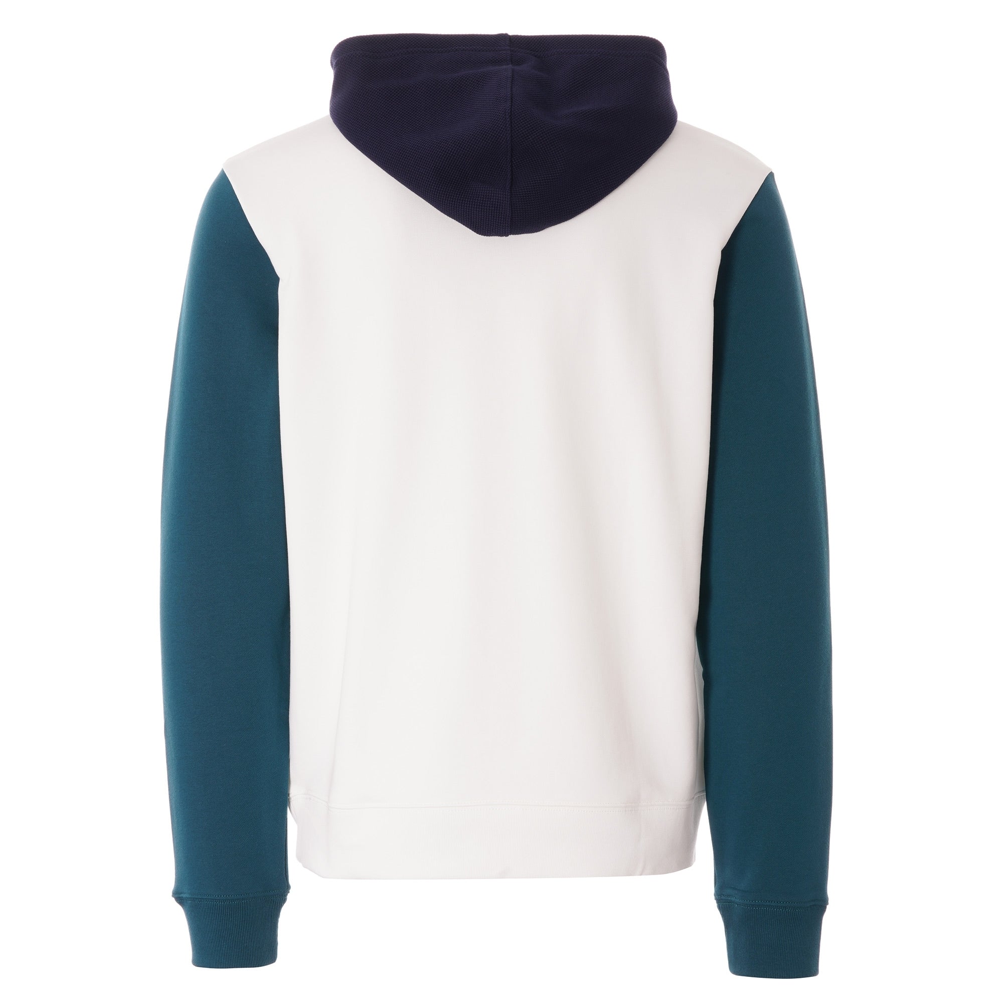 Lacoste Colourblock Hooded Sweatshirt - Flour/Navy