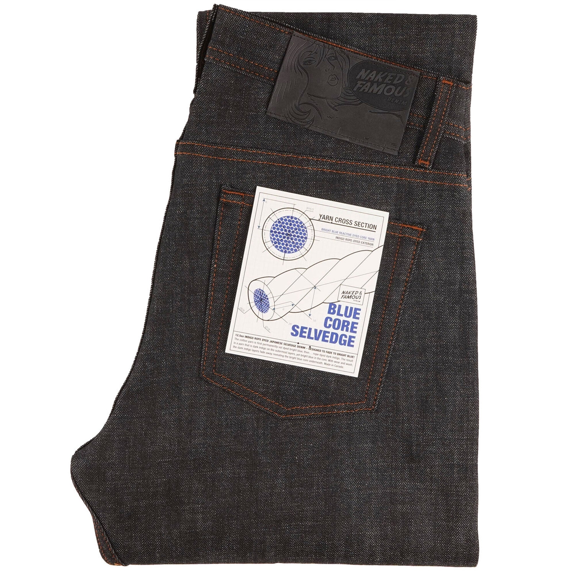 Naked and Famous Denim Weird Guy Blue Core Selvedge - Indigo