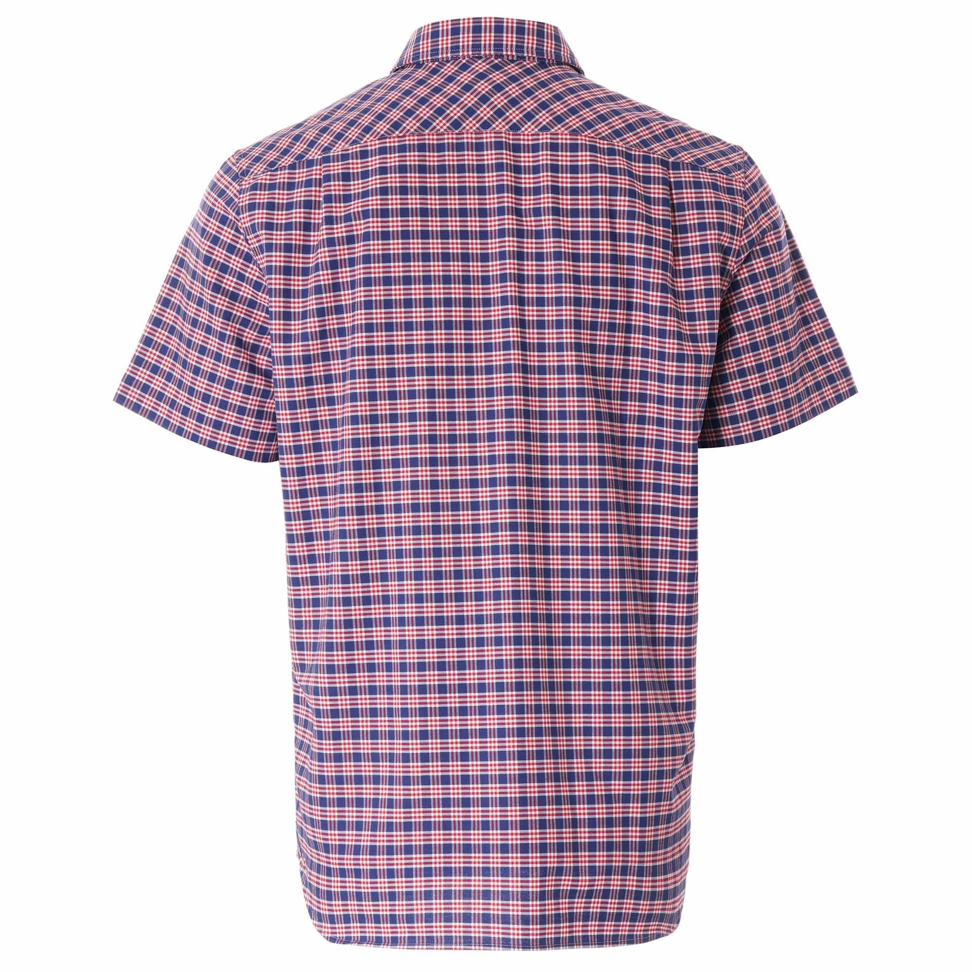 Lacoste Regular Fit Check Cotton Shirt - Red/Blue