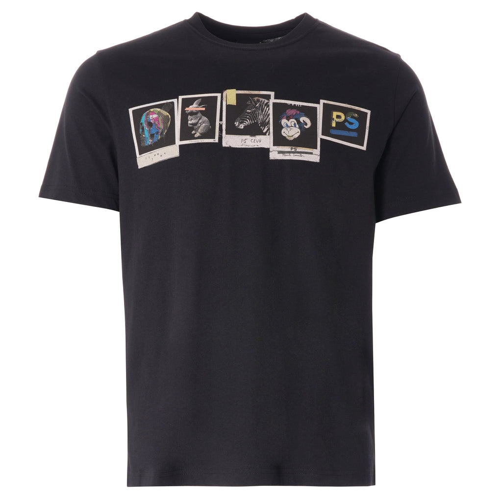 Paul Smith PS Club Photos Organic Cotton T-Shirt - Black
