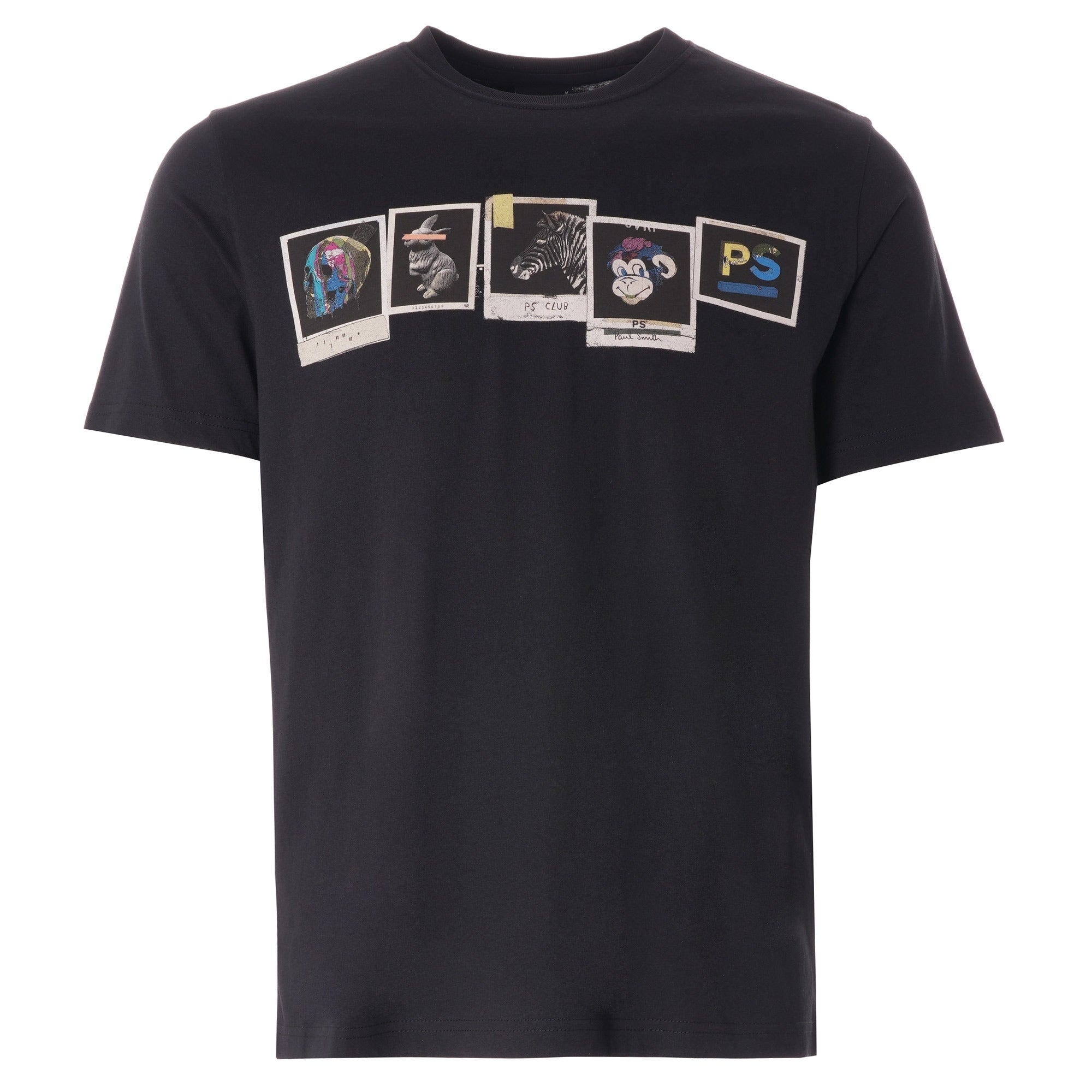 Paul Smith PS Club Photos Organic Cotton T-Shirt - Black