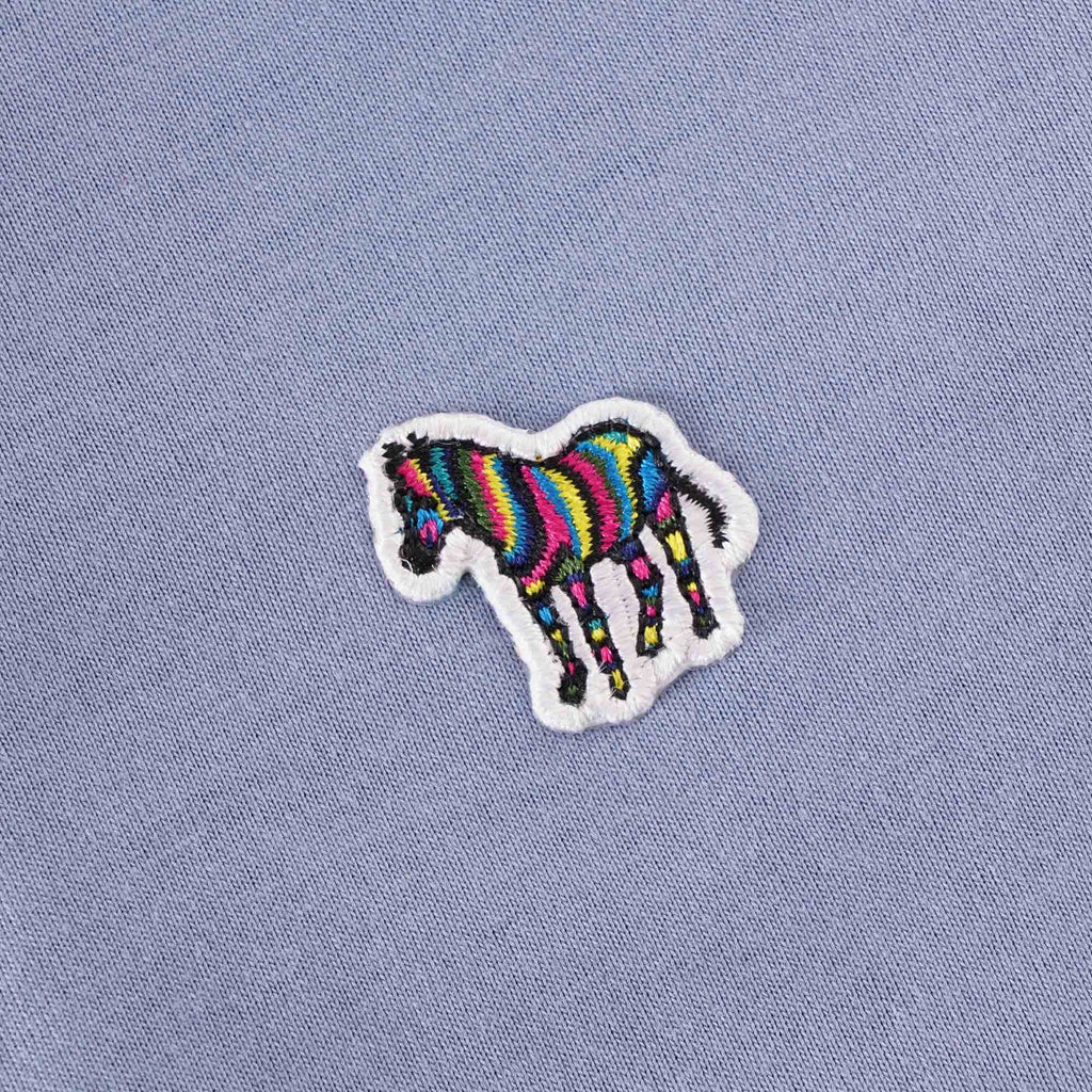 Paul Smith Organic Cotton Zebra Logo T-Shirt - Light Blue