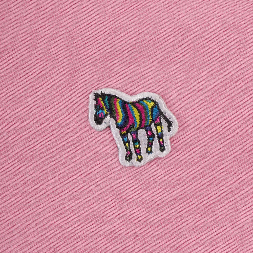 Paul Smith Organic Cotton Zebra Logo T-Shirt - Powder