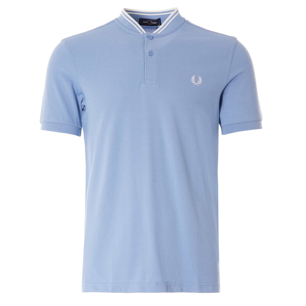 Fred Perry Bomber Collar Polo Shirt - Sky