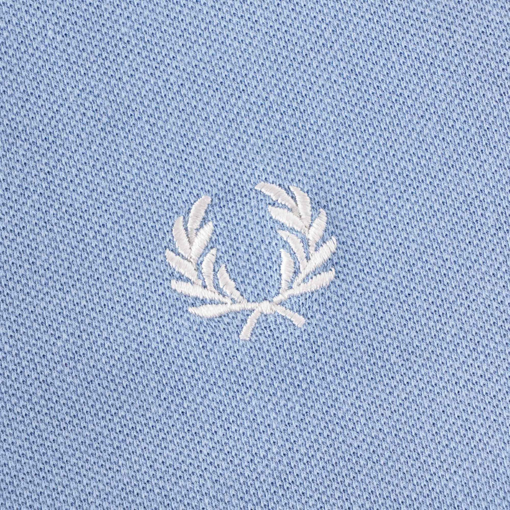 Fred Perry Bomber Collar Polo Shirt - Sky