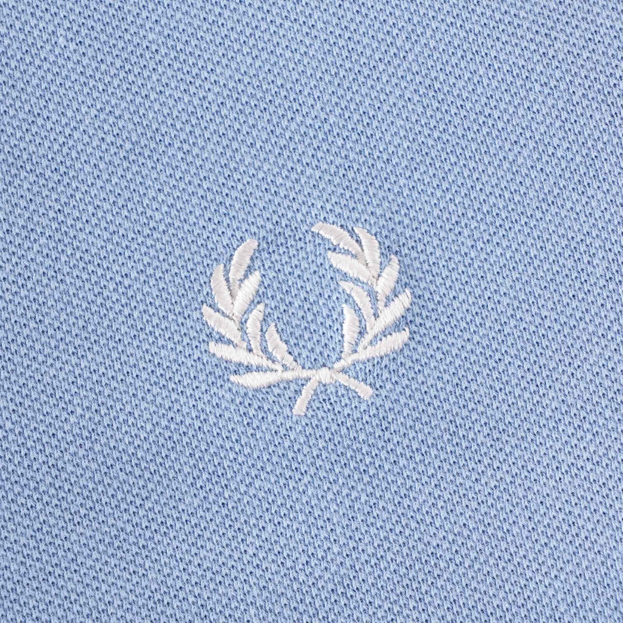 Fred Perry Bomber Collar Polo Shirt - Sky