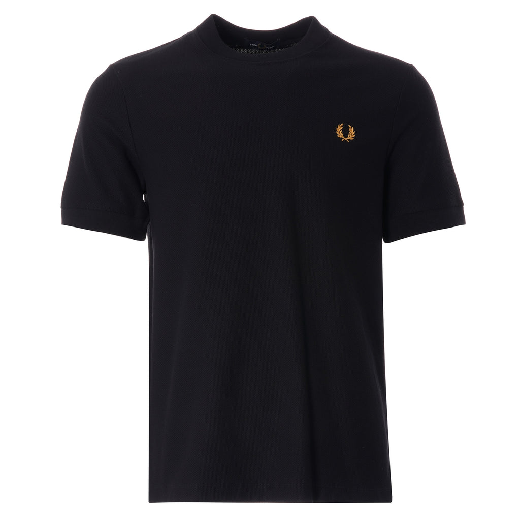 Fred Perry Pique T-Shirt - Black