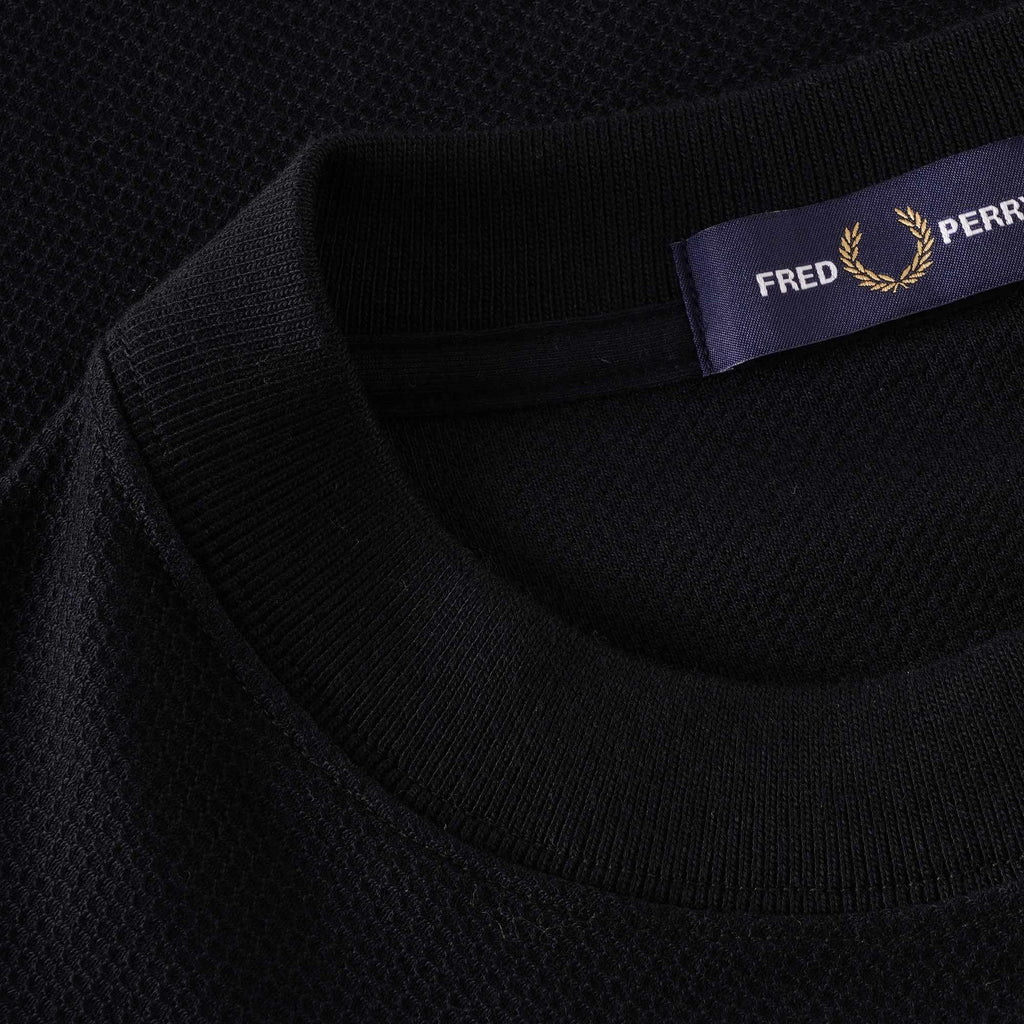 Fred Perry Pique T-Shirt - Black