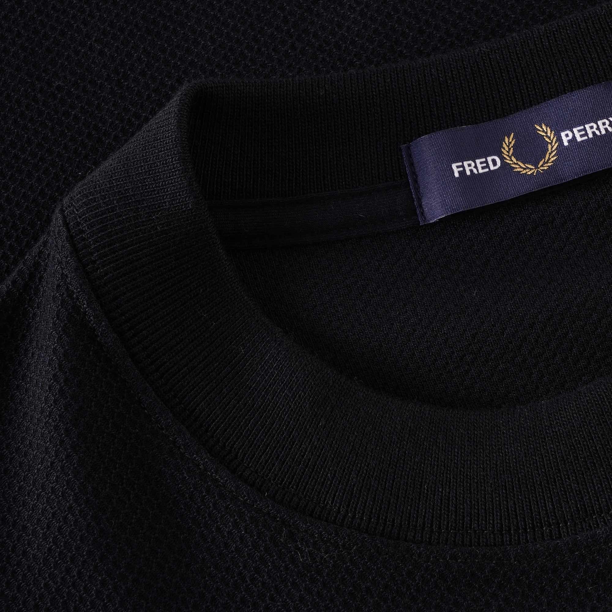 Fred Perry Pique T-Shirt - Black