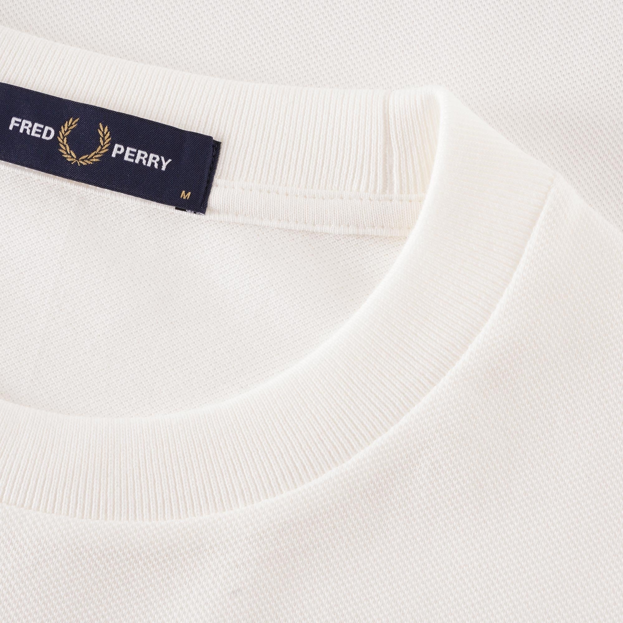Fred Perry Pique Pocket T-Shirt - White