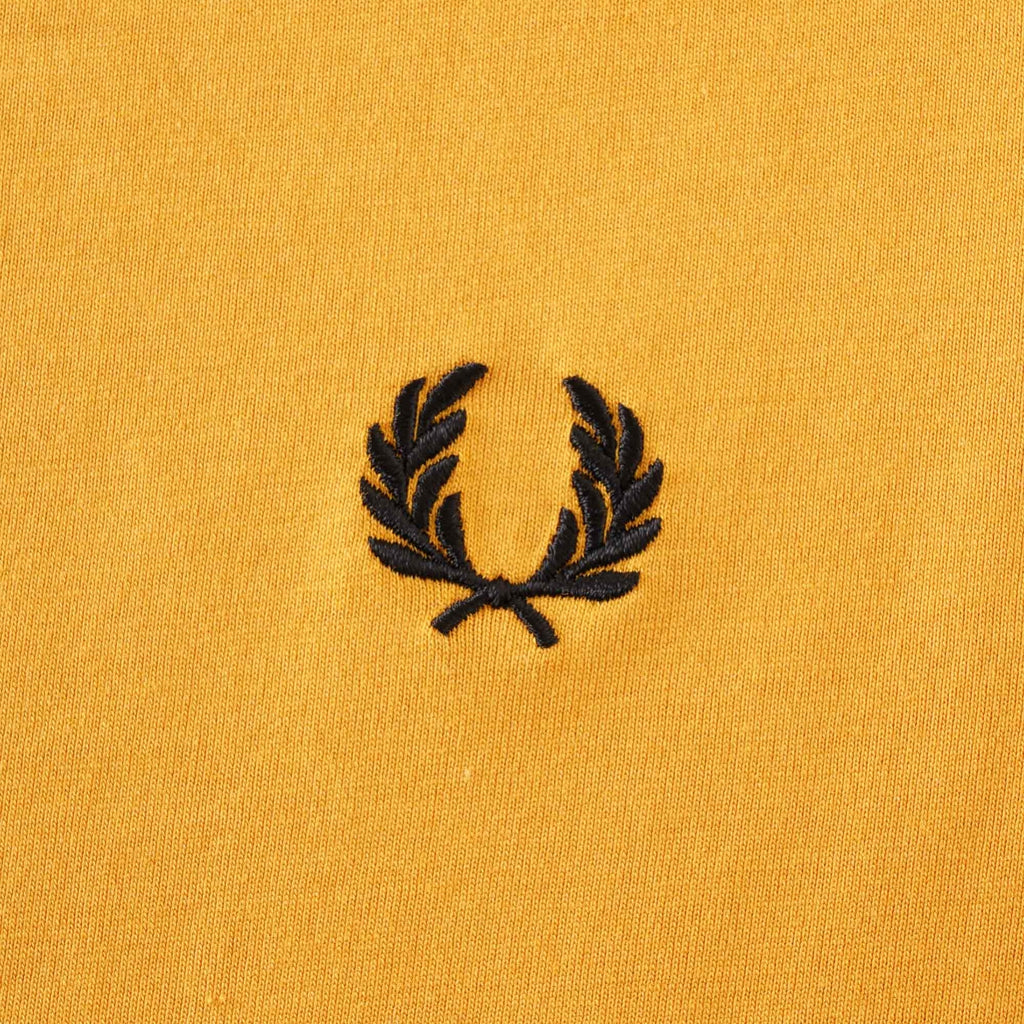 Fred Perry Tonal Taped Ringer T-Shirt - Gold