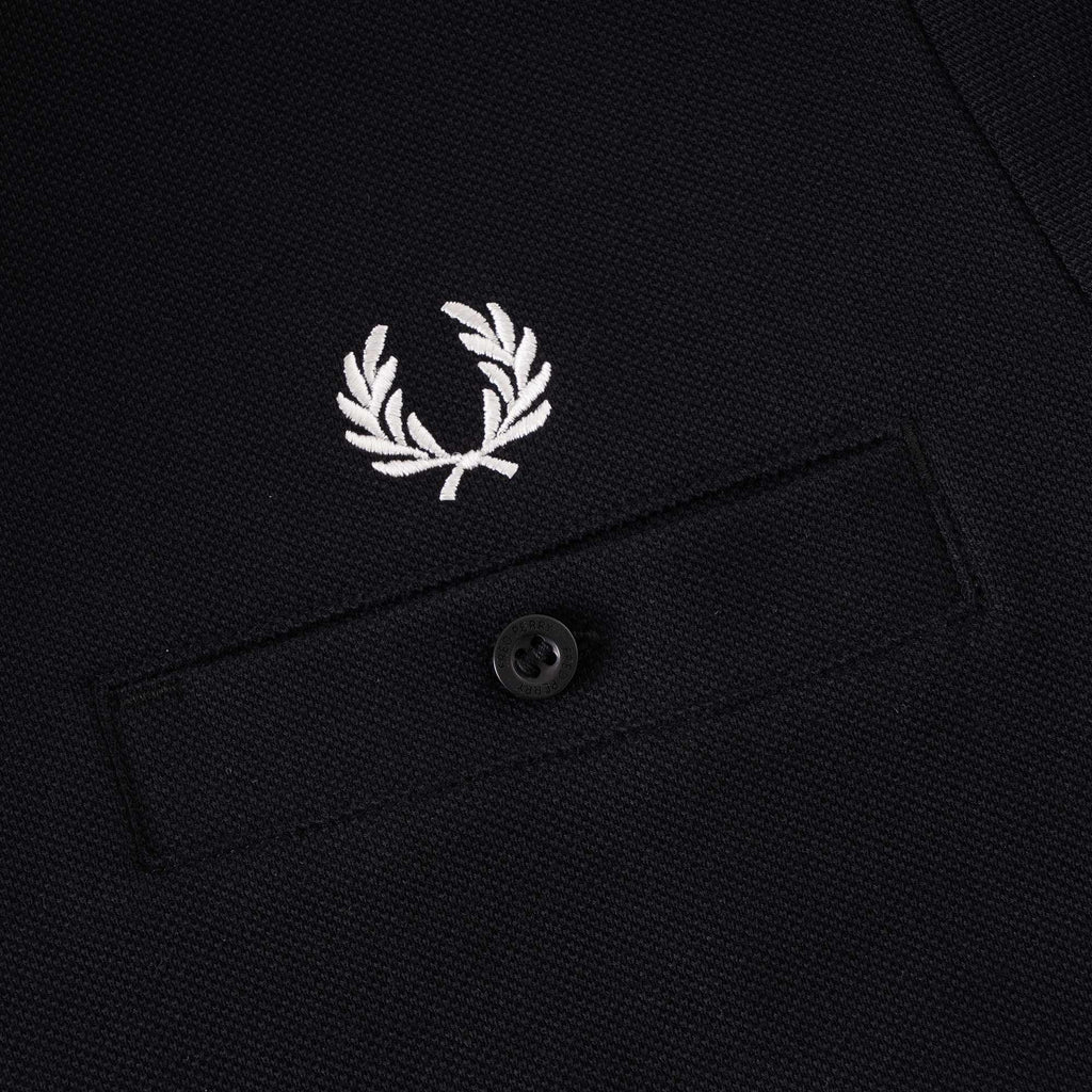 Fred Perry Pique Pocket T-Shirt - Black
