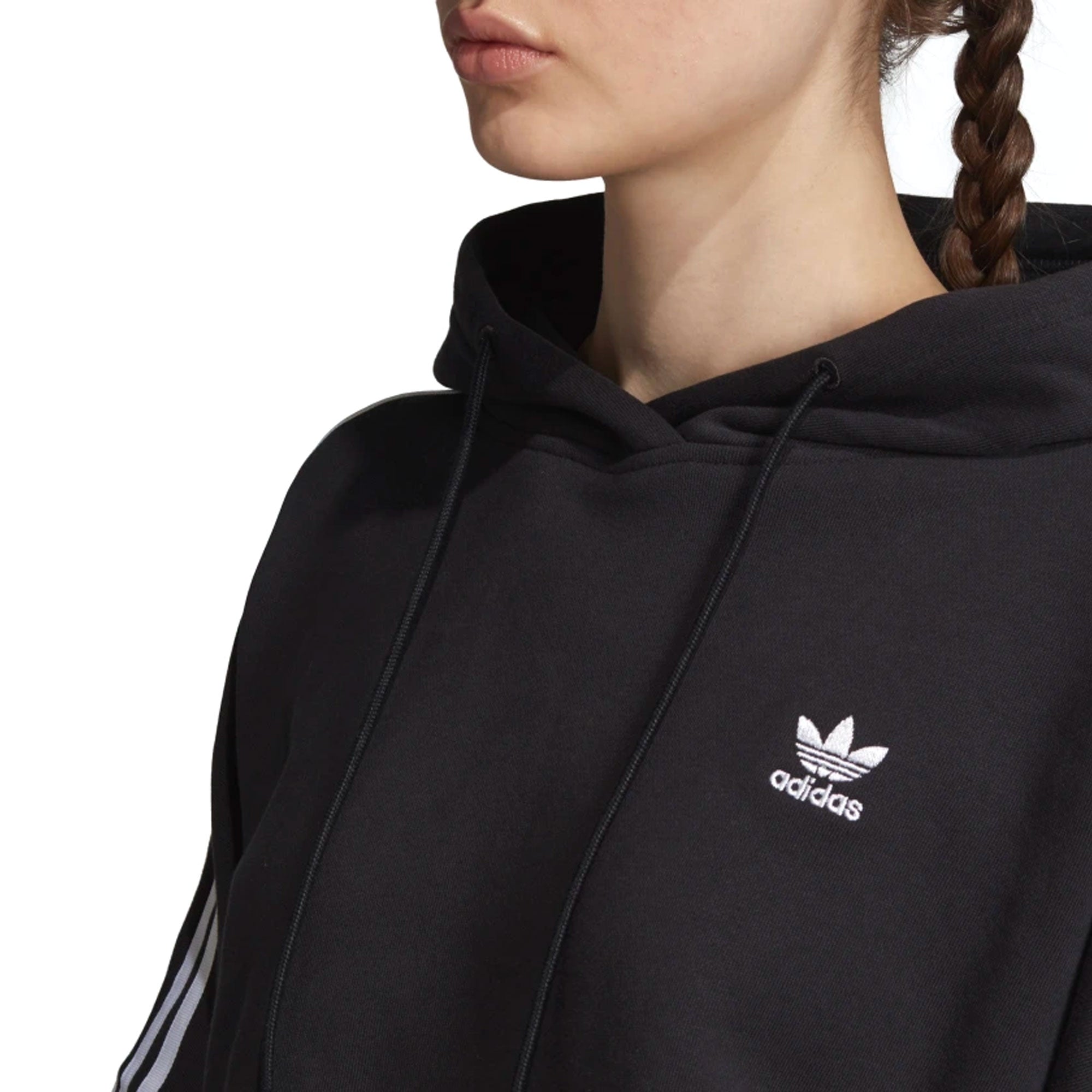 Adidas Originals Womens Adidas Cropped Hoodie - Black