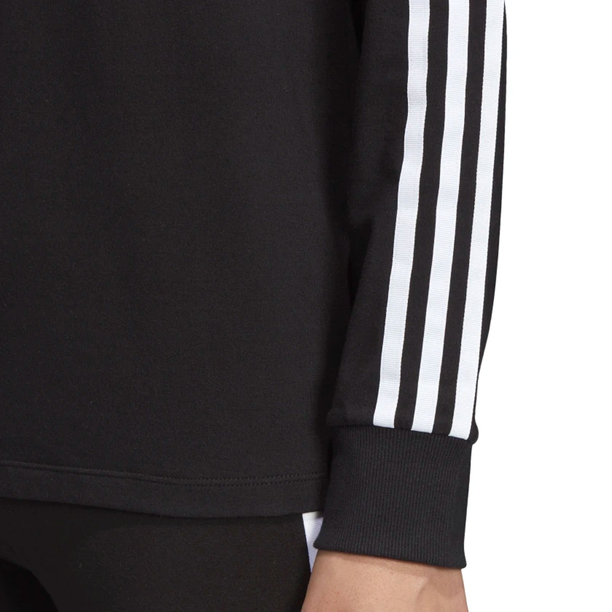 Adidas Originals Womens 3-Stripe Long Sleeve Top - Black