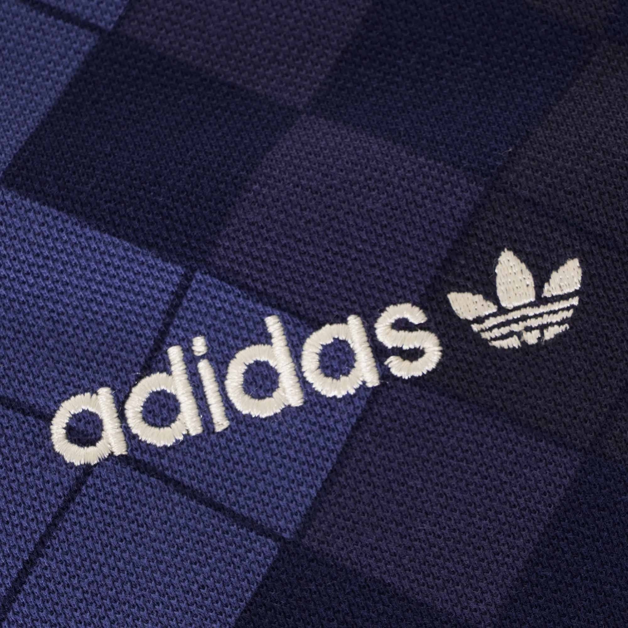 Adidas Originals Argyle Polo Shirt - Night Indigo