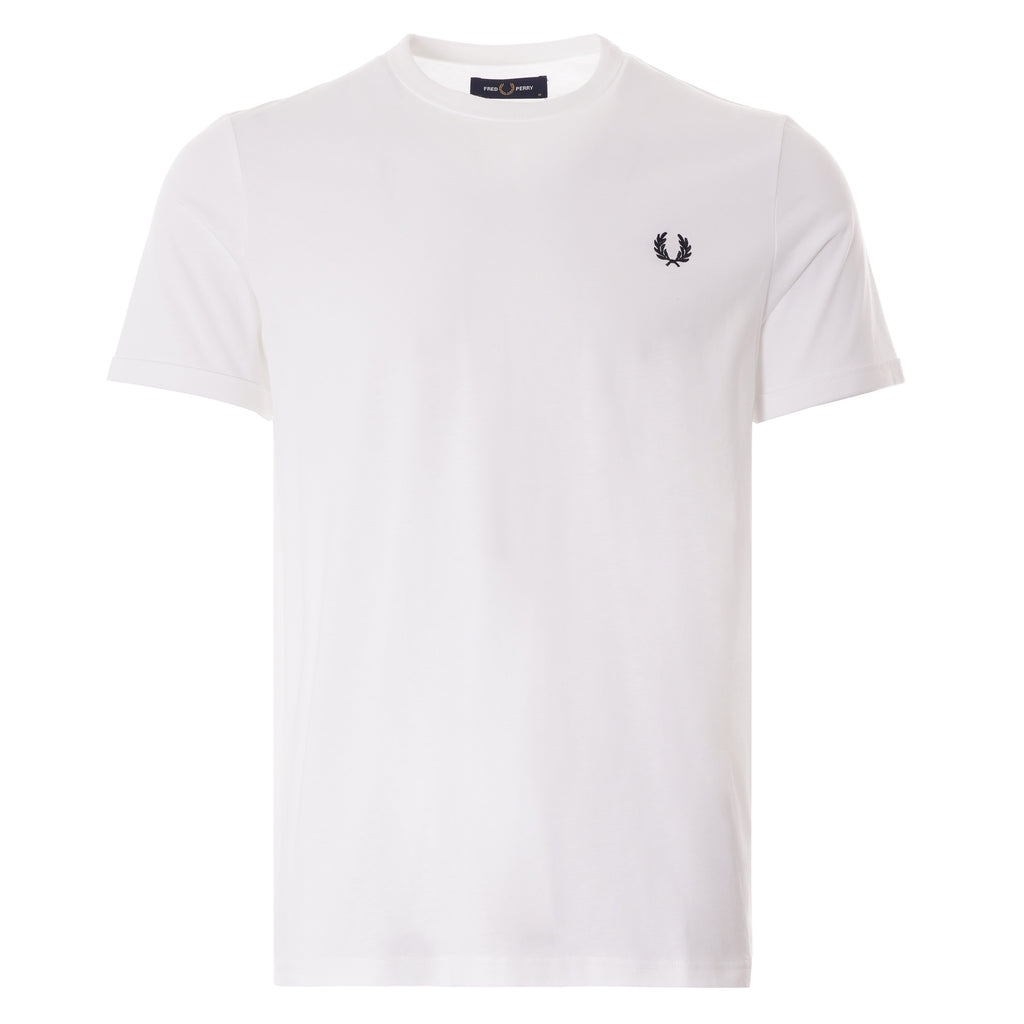 Fred Perry Ringer T-Shirt - White