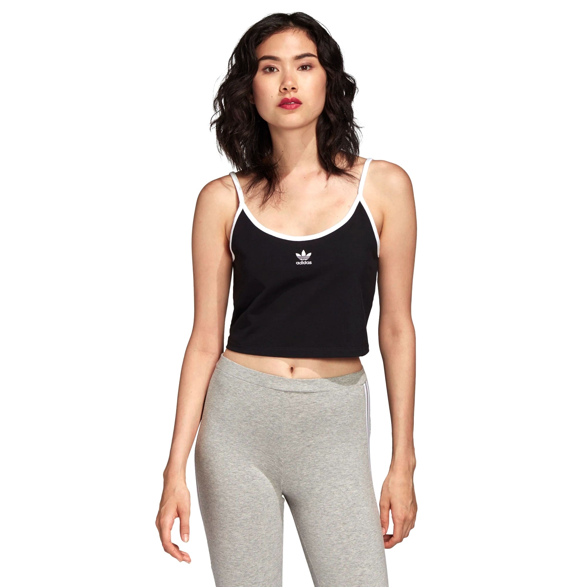 Adidas Originals Womens Spaghetti Strap Top - Black