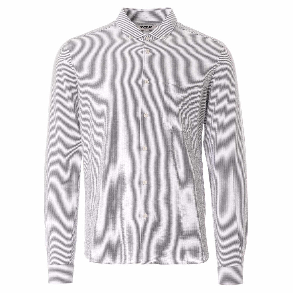 Dean Shirt - Navy/Ecru