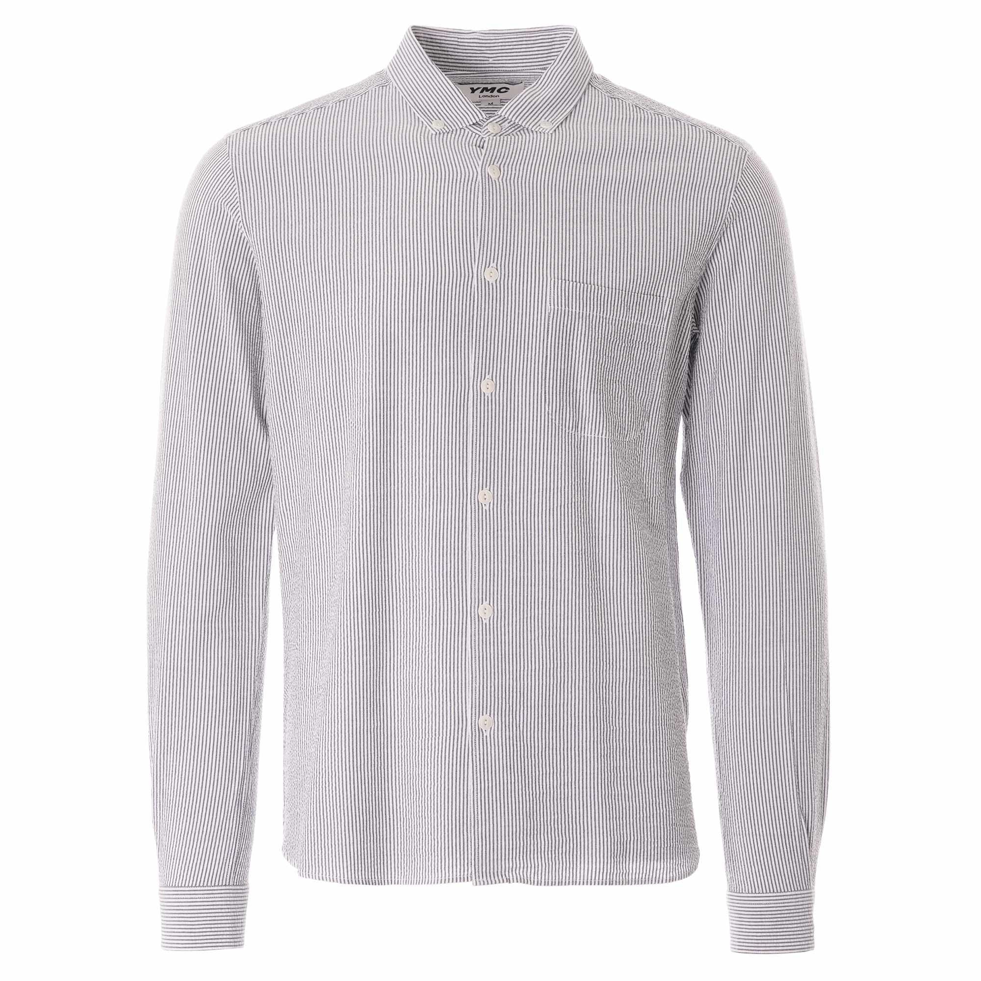 Dean Shirt - Navy/Ecru