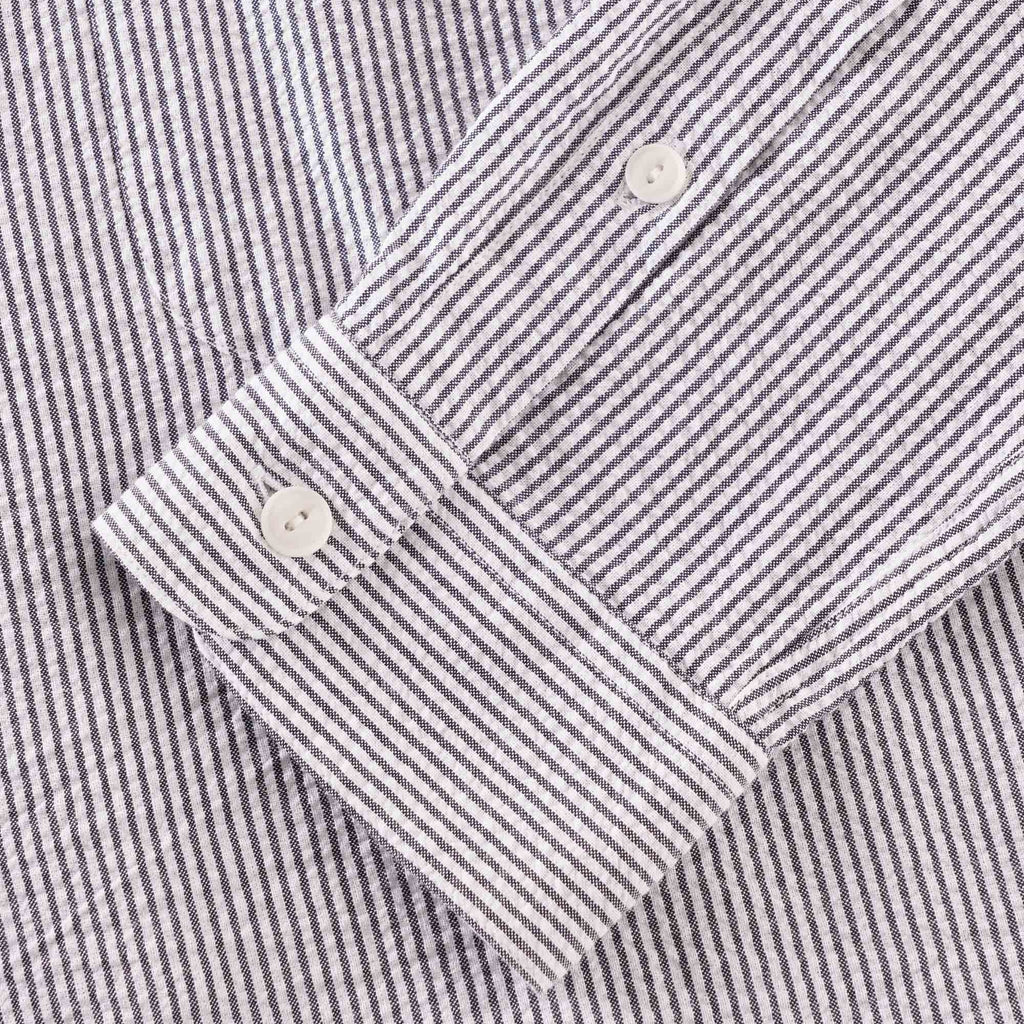 Dean Shirt - Navy/Ecru