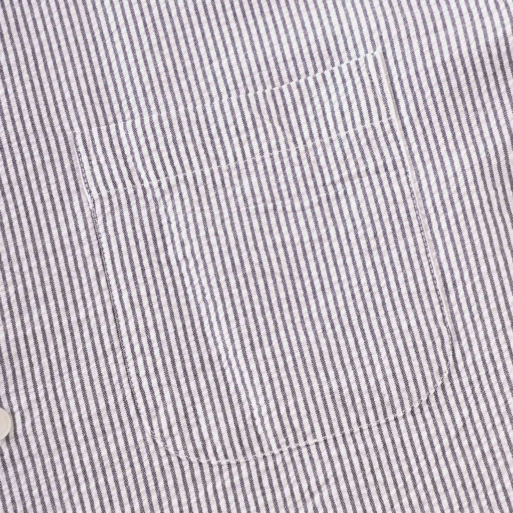 Dean Shirt - Navy/Ecru