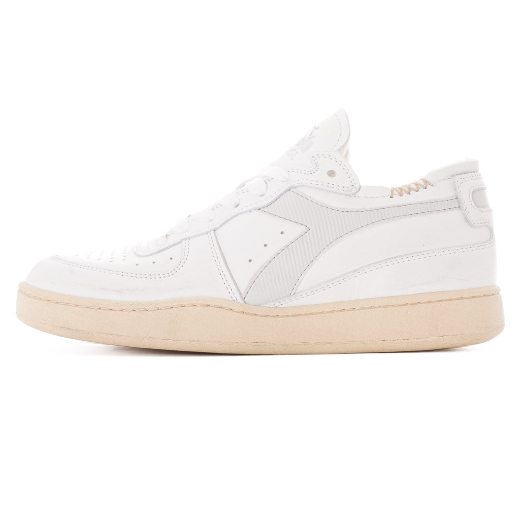 Diadora MI Basket Row Cut - White/Dawn Blue