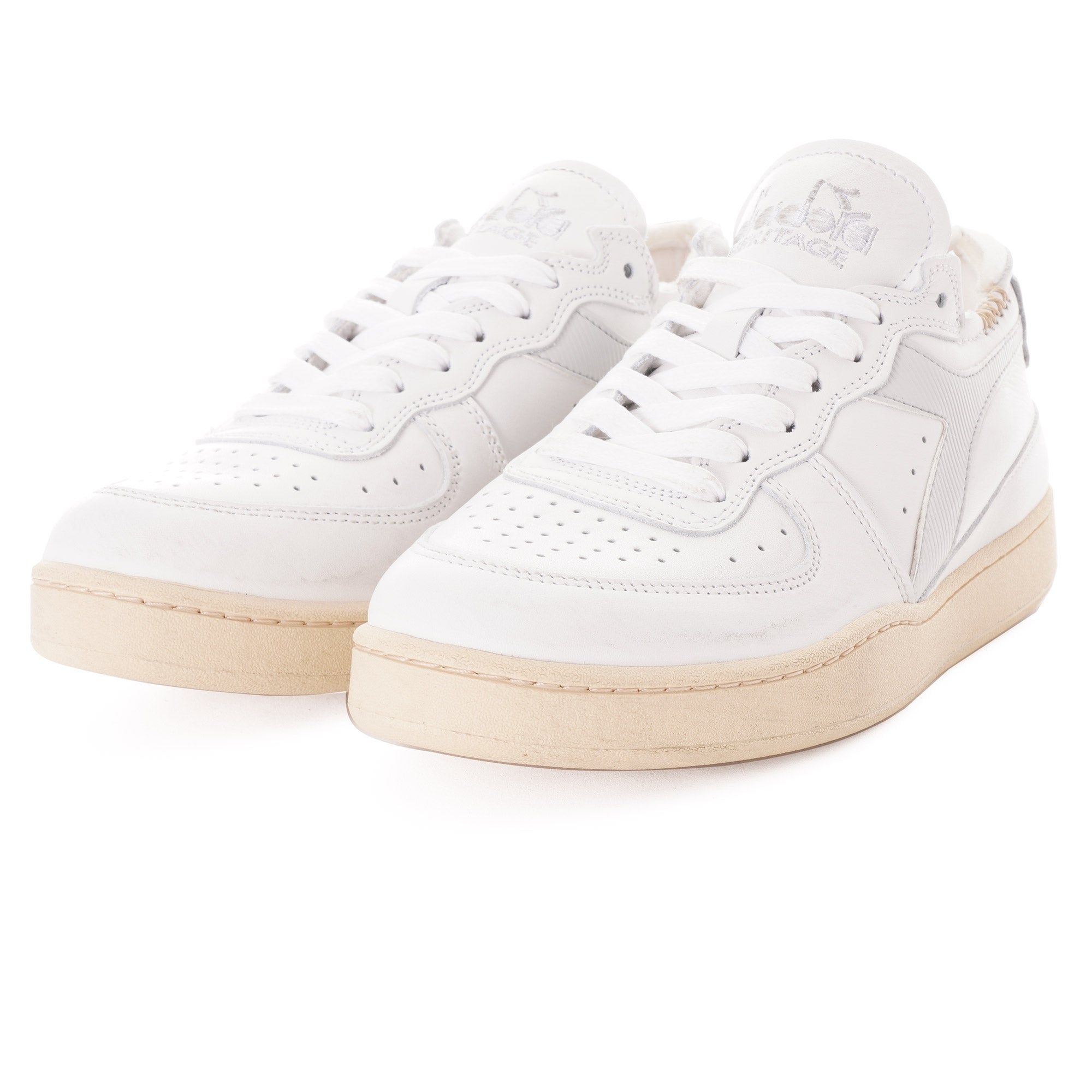 Diadora MI Basket Row Cut - White/Dawn Blue