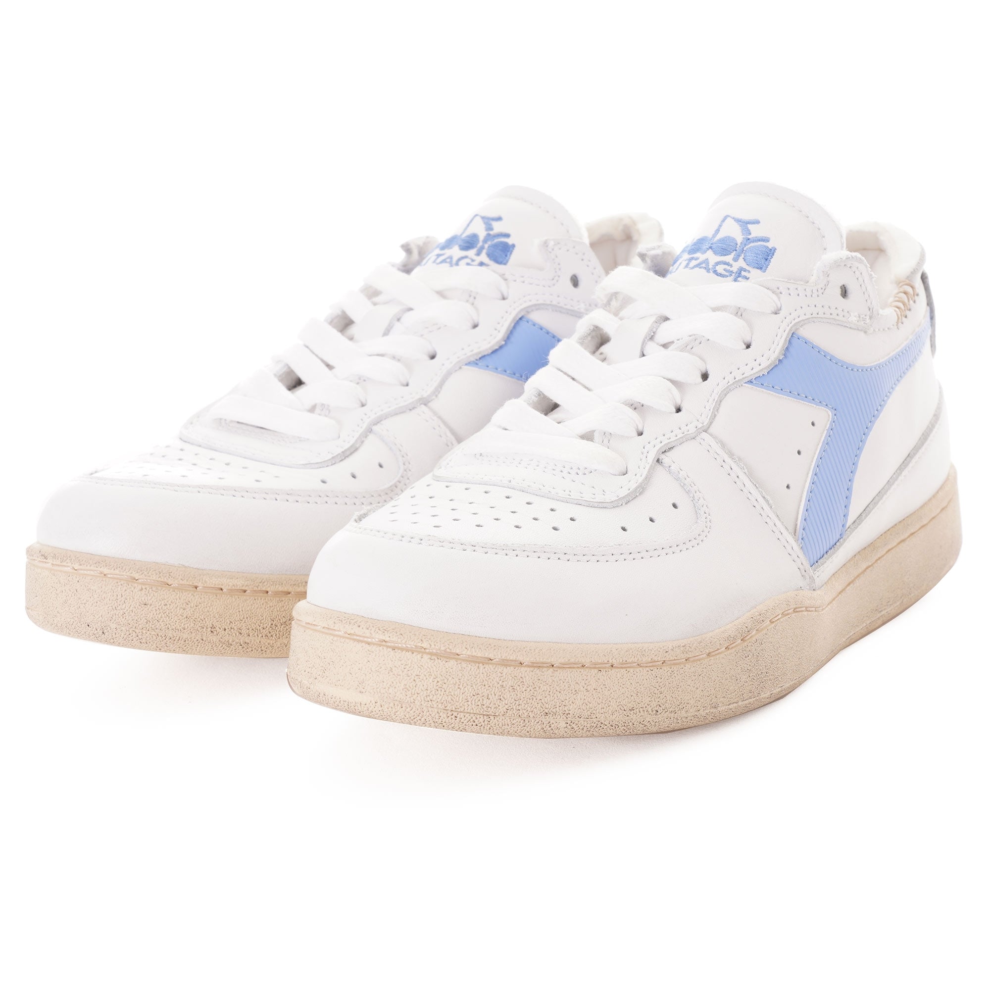 MI Basket Row Cut - White/Vista Blue