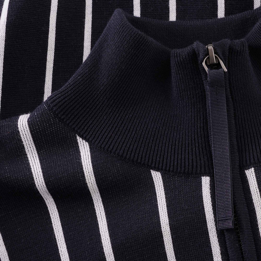Boss Oromeo zip-neck sweatshirt - Dark Blue