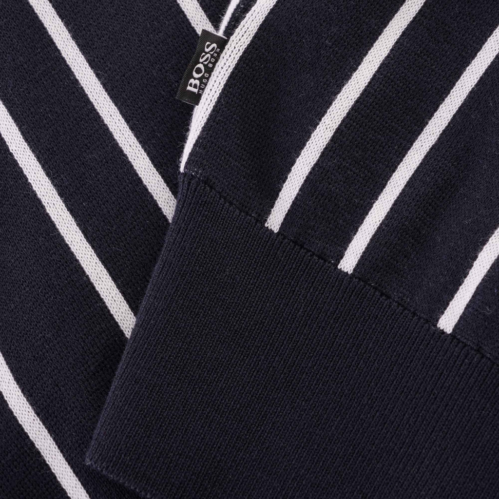 Boss Oromeo zip-neck sweatshirt - Dark Blue